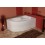Baignoire d'angle gauche/droit Ivory avec tablier - 150x100 cm