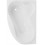 Baignoire d'angle gauche/droit Ivory avec tablier - 150x100 cm