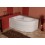 Baignoire d'angle gauche/droit Ivory avec tablier - 150x100 cm