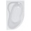 Baignoire d'angle gauche/droit Hugo avec tablier - 170x105 cm