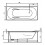 Banheira de hidromassagem de 2 lugares RAMONA 180x90x76 cm 24 jactos