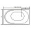 Banheira de hidromassagem de 2 lugares RAMONA 180x90x76 cm 24 jactos