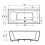Banheira de hidromassagem de 2 lugares RAMONA 180x90x76 cm 24 jactos
