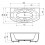 Banheira de hidromassagem de 2 lugares RAMONA 180x90x76 cm 24 jactos