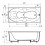 Banheira de hidromassagem de 2 lugares RAMONA 180x90x76 cm 24 jactos