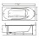 Banheira de hidromassagem de 2 lugares RAMONA 180x90x76 cm 24 jactos