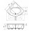 Baignoire d’angle avec tablier Vaina 130x130x60cm