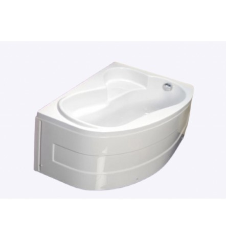 Baignoire d'angle gauche/droit Ana avec tablier - 140 x 90 cm