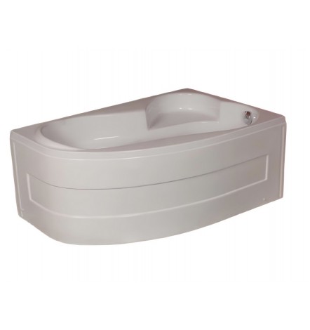 Baignoire d'angle gauche/droit Ivory avec tablier - 150x100 cm