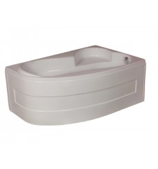 Baignoire d'angle gauche/droit Ivory avec tablier - 150x100 cm