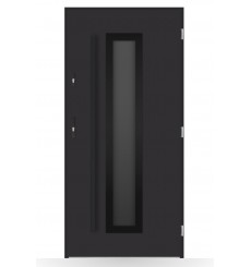 Porta d'ingresso singola DIAGO 80 cm antracite