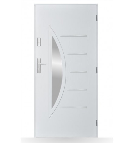 Porta d'ingresso singola DIAGO 80 cm antracite