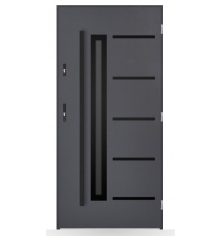 Porta de entrada individual DIAGO 80 cm antracite