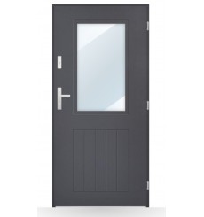 Porta d'ingresso singola DIAGO 80 cm antracite