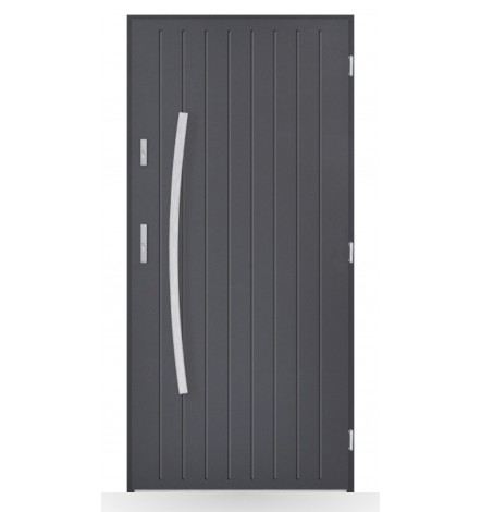 Porta d'ingresso singola DIAGO 80 cm antracite
