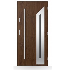 Porta d'ingresso singola DIAGO 80 cm antracite