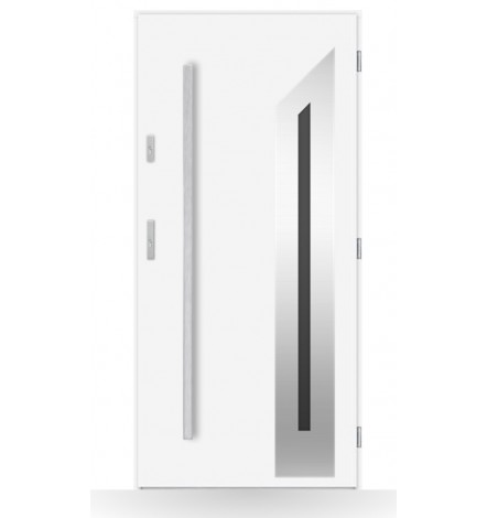 Porta d'ingresso singola DIAGO 80 cm antracite