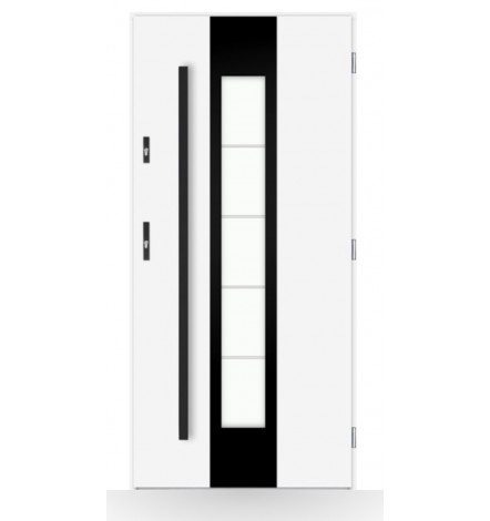 Porta d'ingresso singola DIAGO 80 cm antracite
