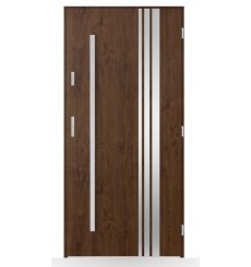 Porta d'ingresso singola DIAGO 80 cm antracite