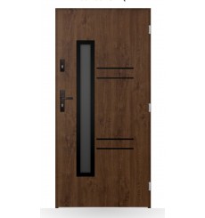 Porta d'ingresso singola DIAGO 80 cm antracite