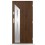 Porta d'ingresso singola DIAGO 80 cm antracite