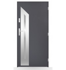 Porta d'ingresso singola DIAGO 80 cm antracite
