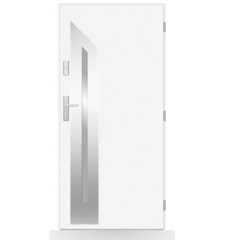 Porta d'ingresso singola DIAGO 80 cm antracite
