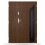Porte d'entrée double BELIAR 80x40 cm anthracite