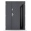 Porte d'entrée double BELIAR 80x40 cm anthracite