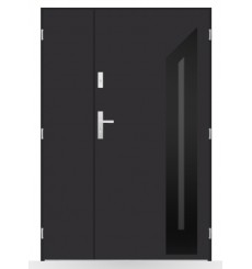Porte d'entrée double BELIAR 80x40 cm anthracite