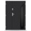Porte d'entrée double BELIAR 80x40 cm anthracite