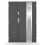 Porte d'entrée double BELIAR 80x40 cm anthracite
