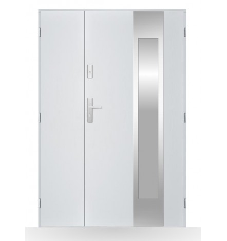 Porte d'entrée double BELIAR 80x40 cm anthracite