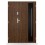 Porte d'entrée double BELIAR 80x40 cm anthracite