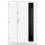 Porte d'entrée double BELIAR 80x40 cm anthracite