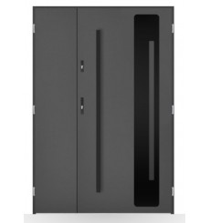 Porte d'entrée double BELIAR 80x40 cm anthracite