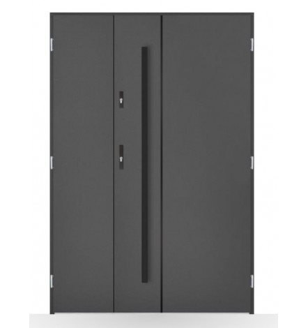 Porte d'entrée double BELIAR 80x40 cm anthracite