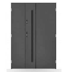 Porte d'entrée double BELIAR 80x40 cm anthracite
