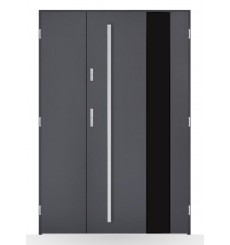 Porte d'entrée double BELIAR 80x40 cm anthracite