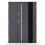Porte d'entrée double BELIAR 80x40 cm anthracite