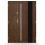 Porte d'entrée double BELIAR 80x40 cm anthracite
