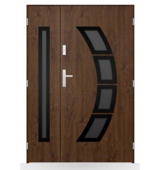 Porte d'entrée double BELIAR 80x40 cm anthracite