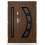 Porte d'entrée double BELIAR 80x40 cm anthracite