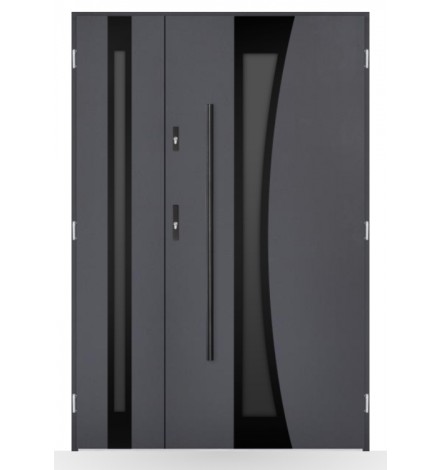 Porte d'entrée double Orlane - 130/140/150x208cm