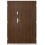 Porte d'entrée double BELIAR 80x40 cm anthracite