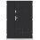 Porte d'entrée double BELIAR 80x40 cm anthracite