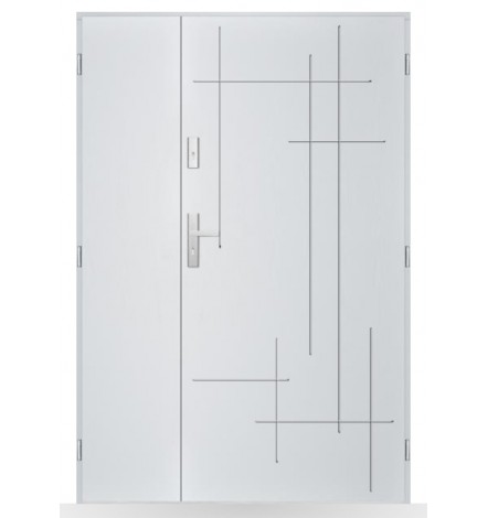 Porte d'entrée double BELIAR 80x40 cm anthracite