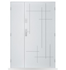 Porte d'entrée double BELIAR 80x40 cm anthracite