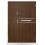 Porte d'entrée double BELIAR 80x40 cm anthracite