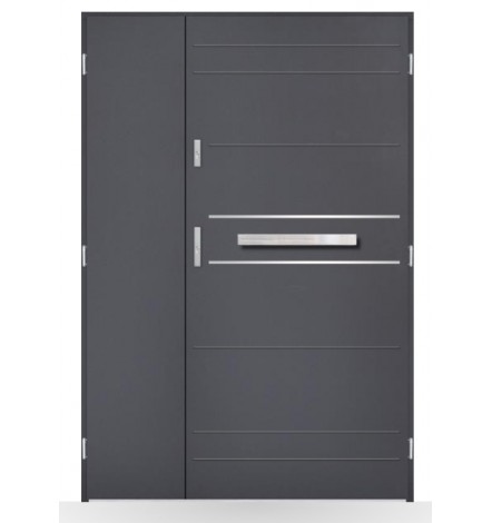Porte d'entrée double BELIAR 80x40 cm anthracite